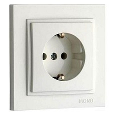 Розетка с заземлением mono electric despina 102-010021-117